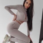 Komplet elastyczny Lidia Ola Voga beżowy