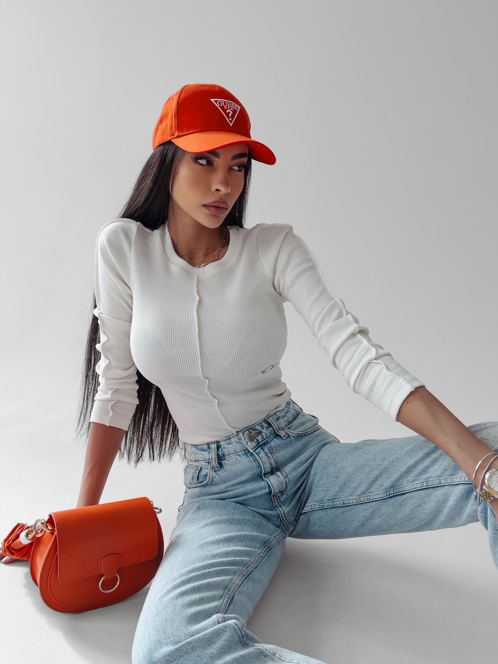 Body prążkowane Jasmine Ola Voga ecru