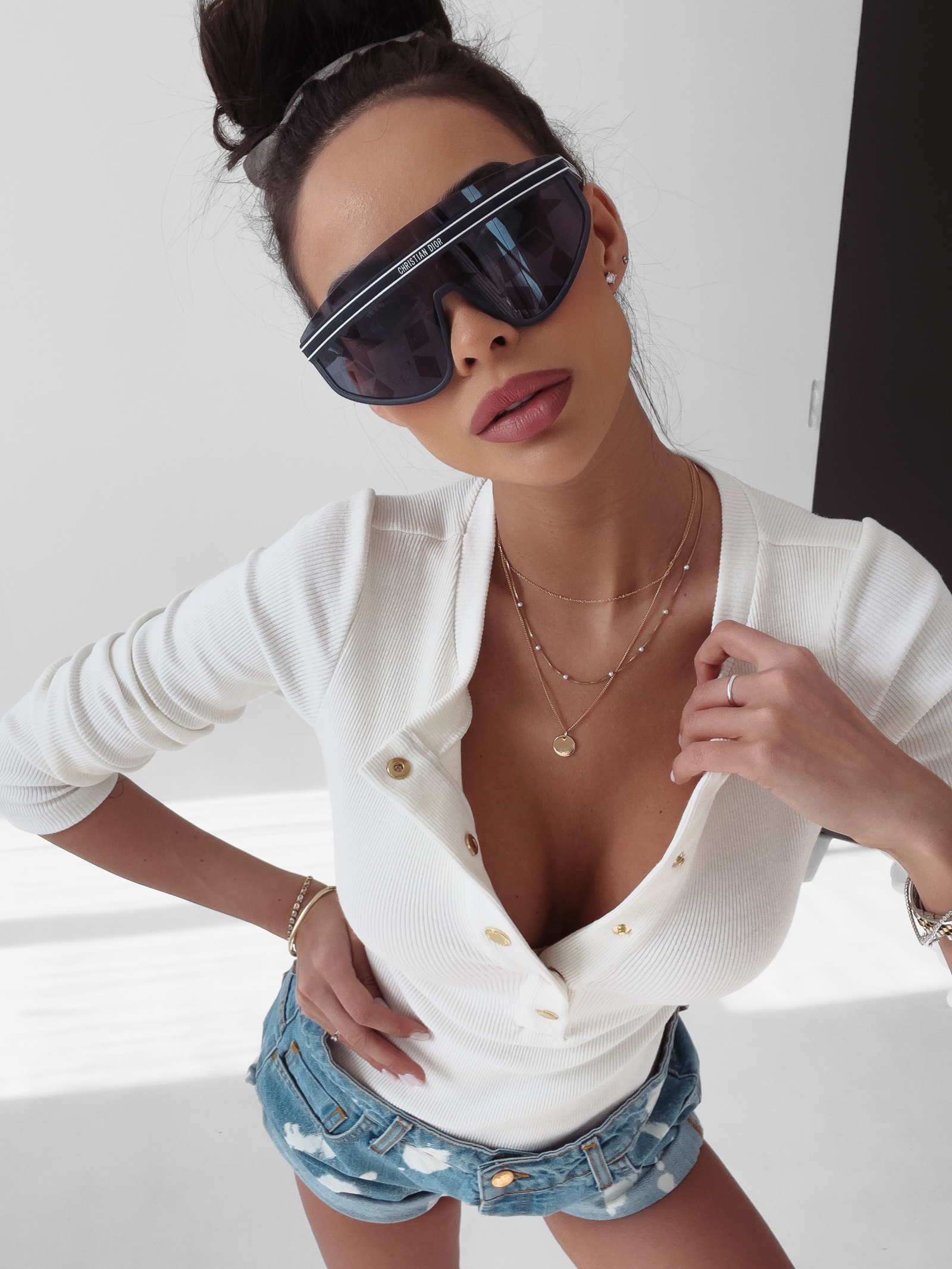 Body bawełniane Stacy Ola Voga ecru