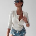 Body bawełniane Stacy Ola Voga ecru