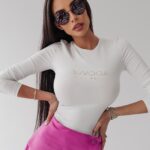 Body dopasowane Clarisse Ola Voga ecru