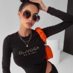 Body dopasowane Clarisse Ola Voga czarne