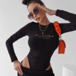 Body dopasowane Clarisse Ola Voga czarne