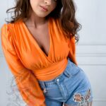 Body lycra Alcanto pomarańczowe