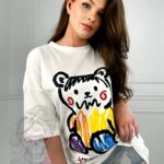 T-shirt bawełniany Bear Intense biały