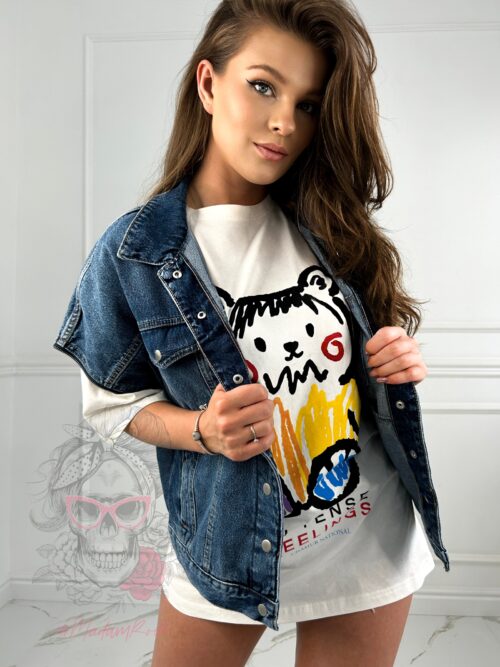 T-shirt bawełniany Bear Intense biały