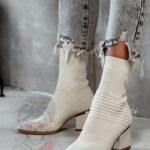 Botki skarpety Madam Slip beżowe