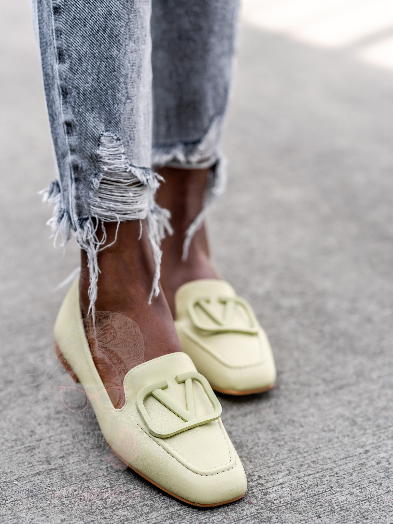 Mokasyny pastelowe Madam Botte pistacjowe Mokasyny pastelowe Madam Botte pistacjowe