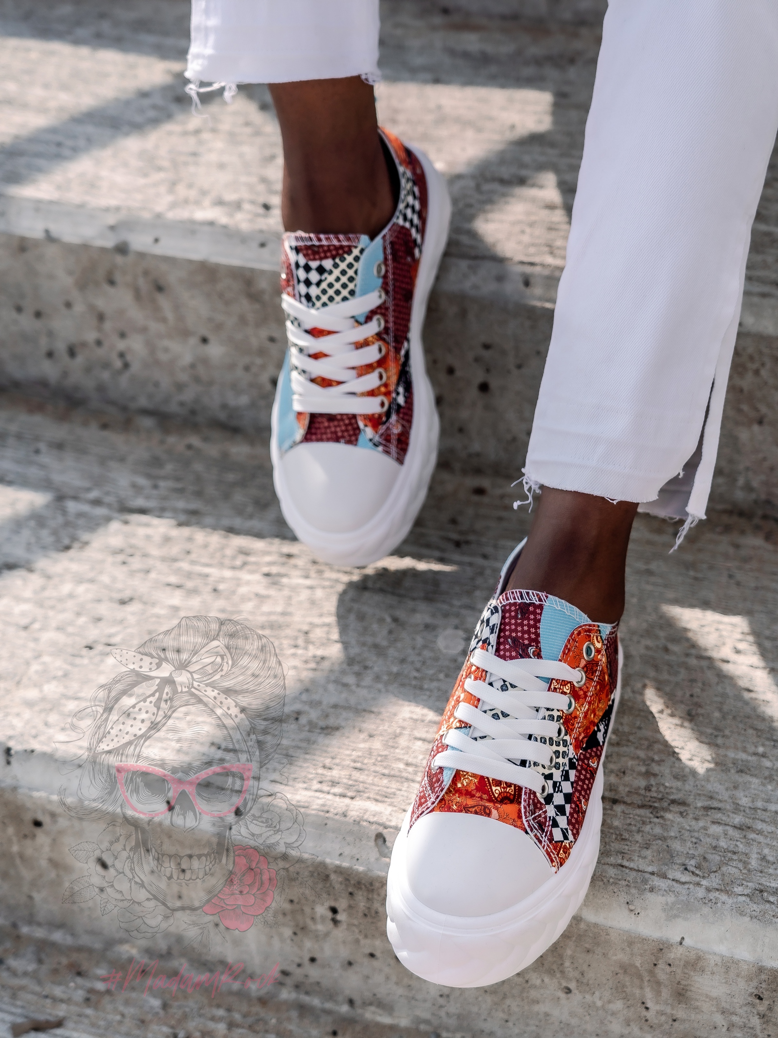 Trampki sportowe Madam Gomez białe