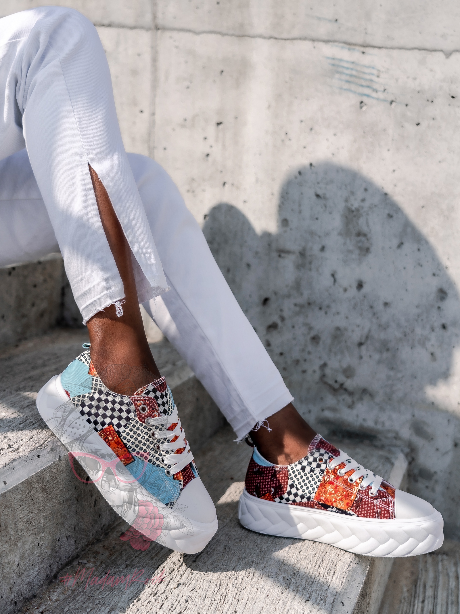 Trampki sportowe Madam Gomez białe