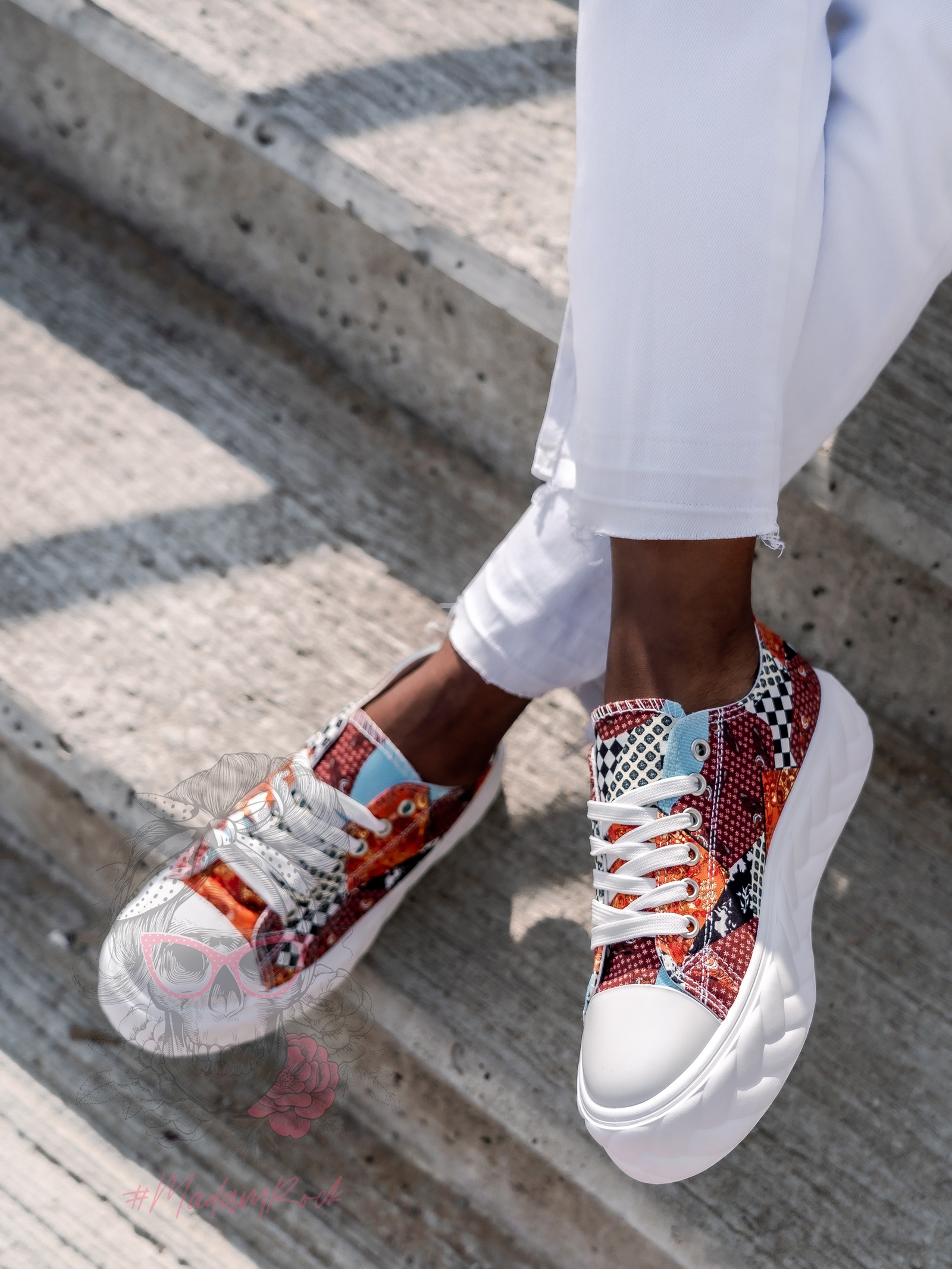 Trampki sportowe Madam Gomez białe