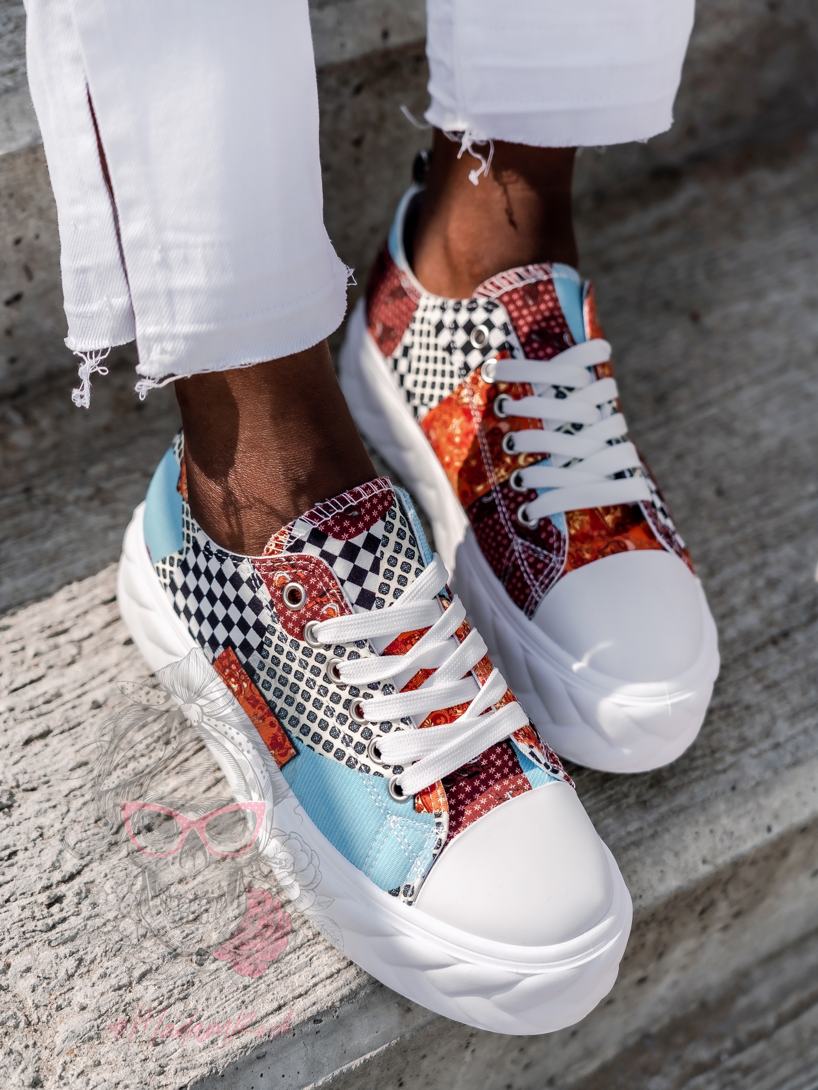 Trampki sportowe Madam Gomez białe