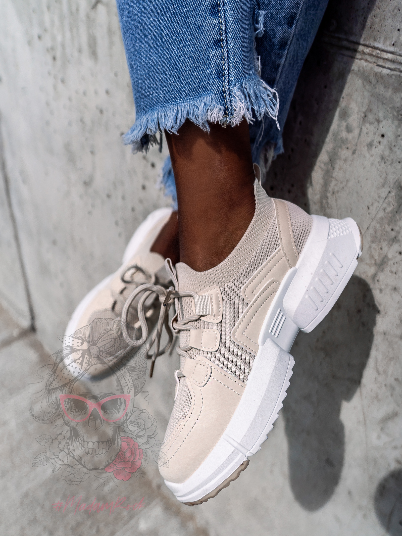 Buty sportowe Madam Nuttiness beżowe