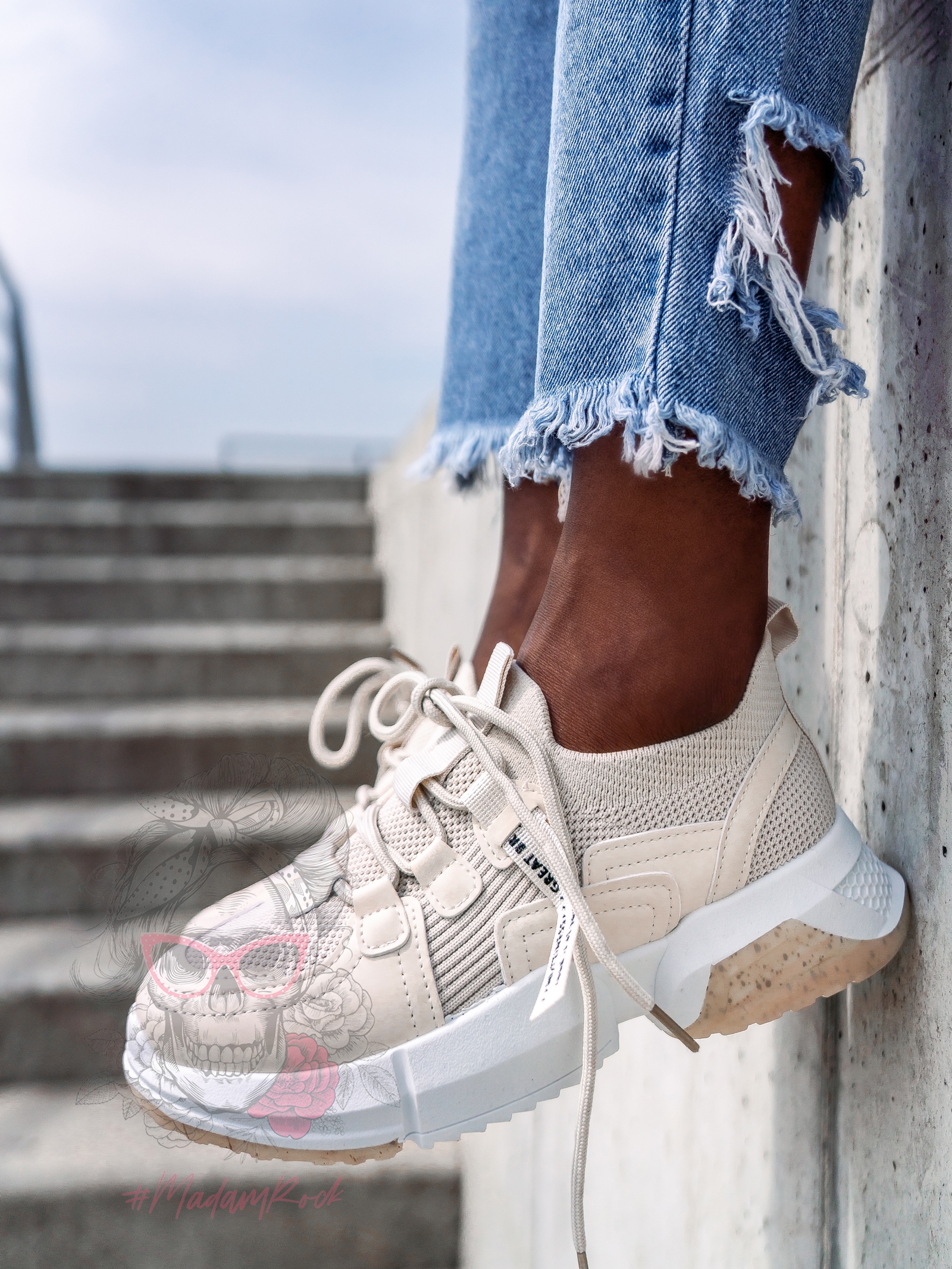 Buty sportowe Madam Nuttiness beżowe