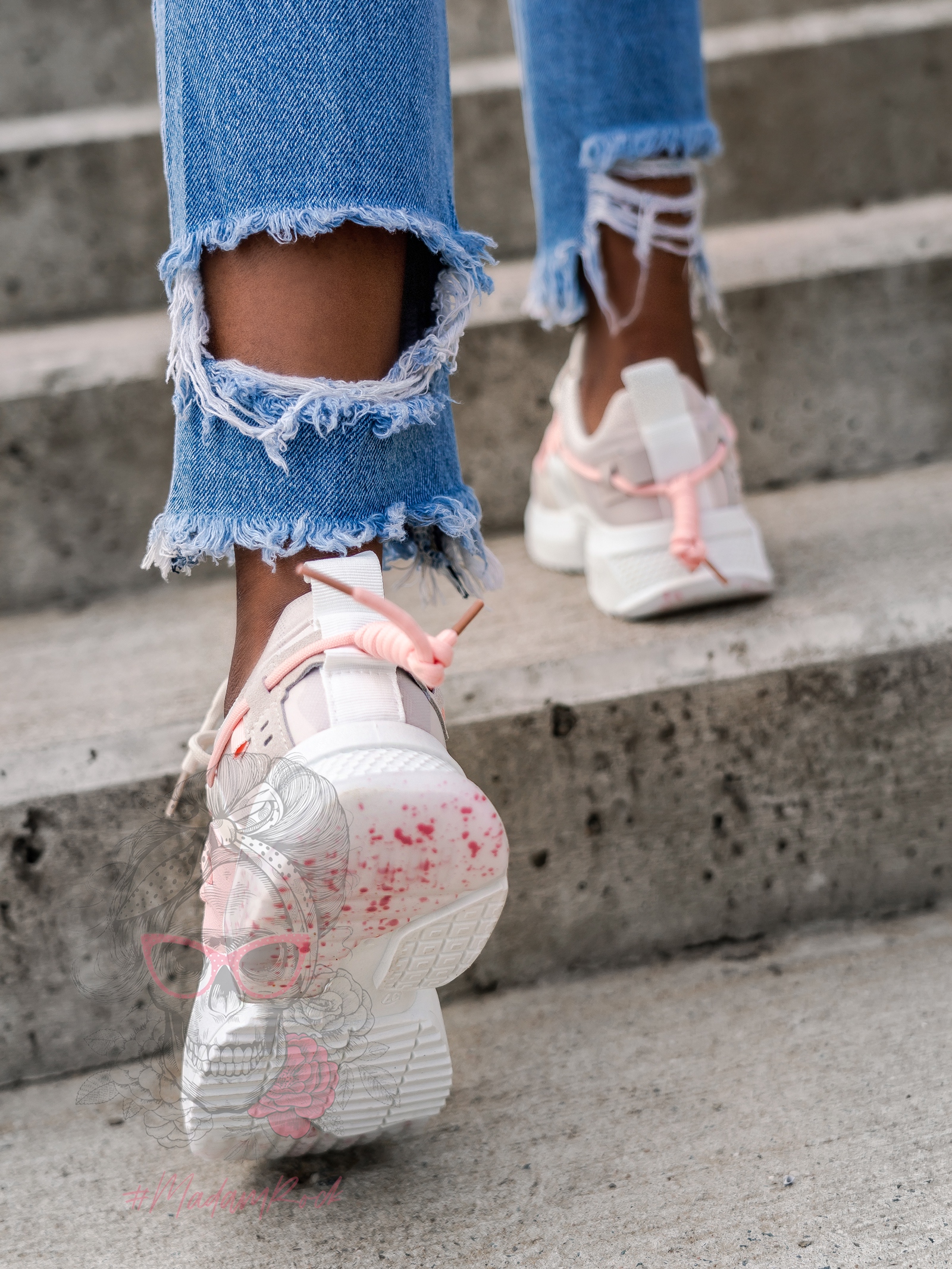 Buty sportowe Madam Gipsy pudrowe Buty sportowe Madam Gipsy pudrowe