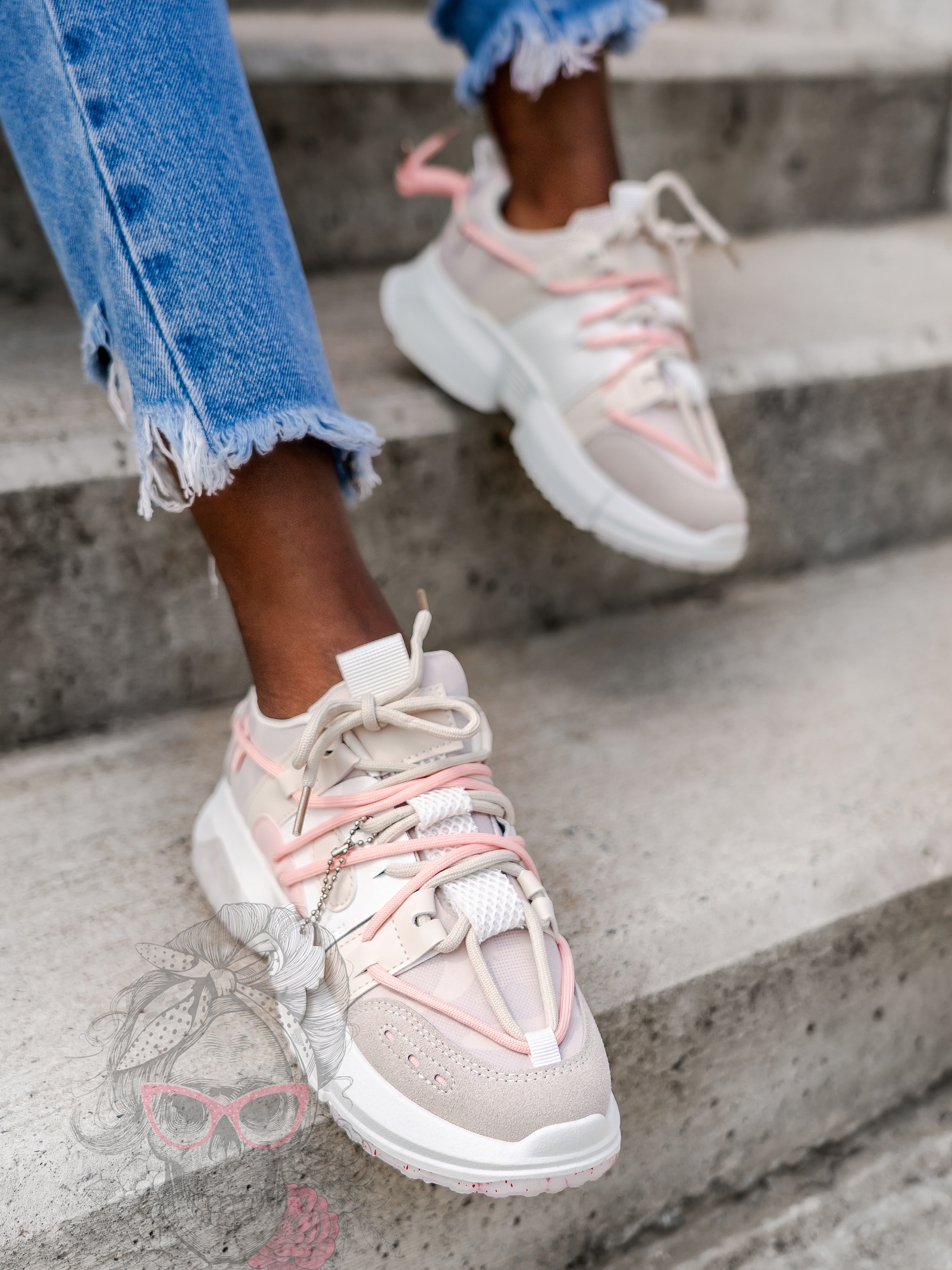 Buty sportowe Madam Gipsy pudrowe Buty sportowe Madam Gipsy pudrowe