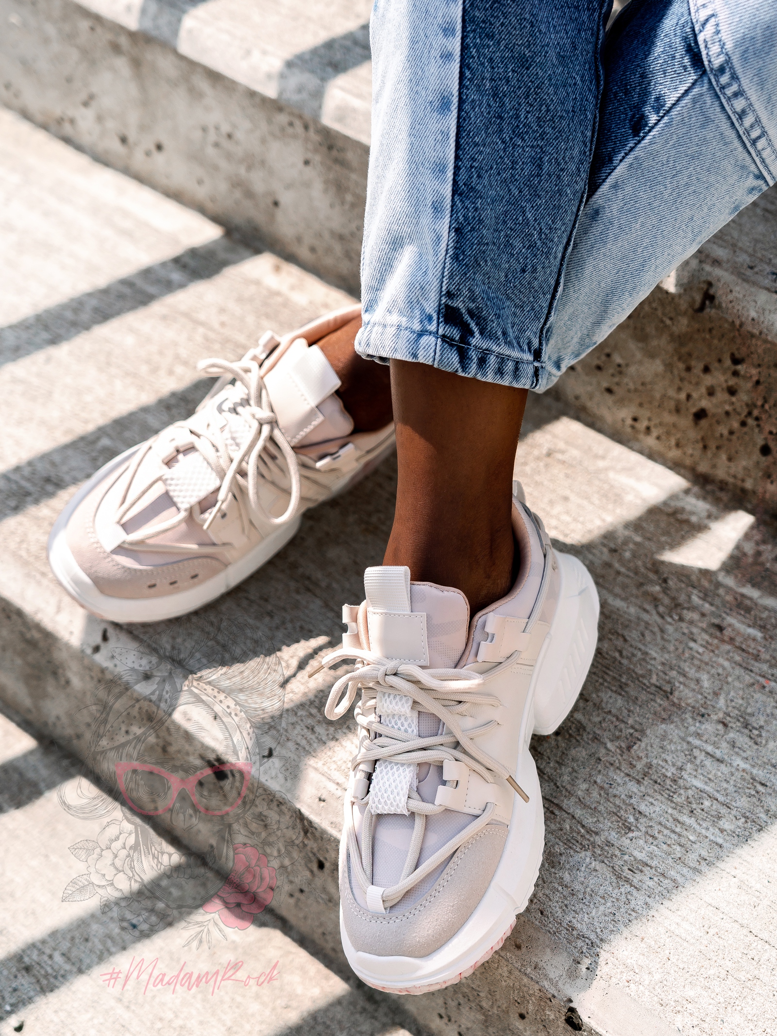 Buty sportowe Madam Gipsy beżowe Buty sportowe Madam Gipsy beżowe