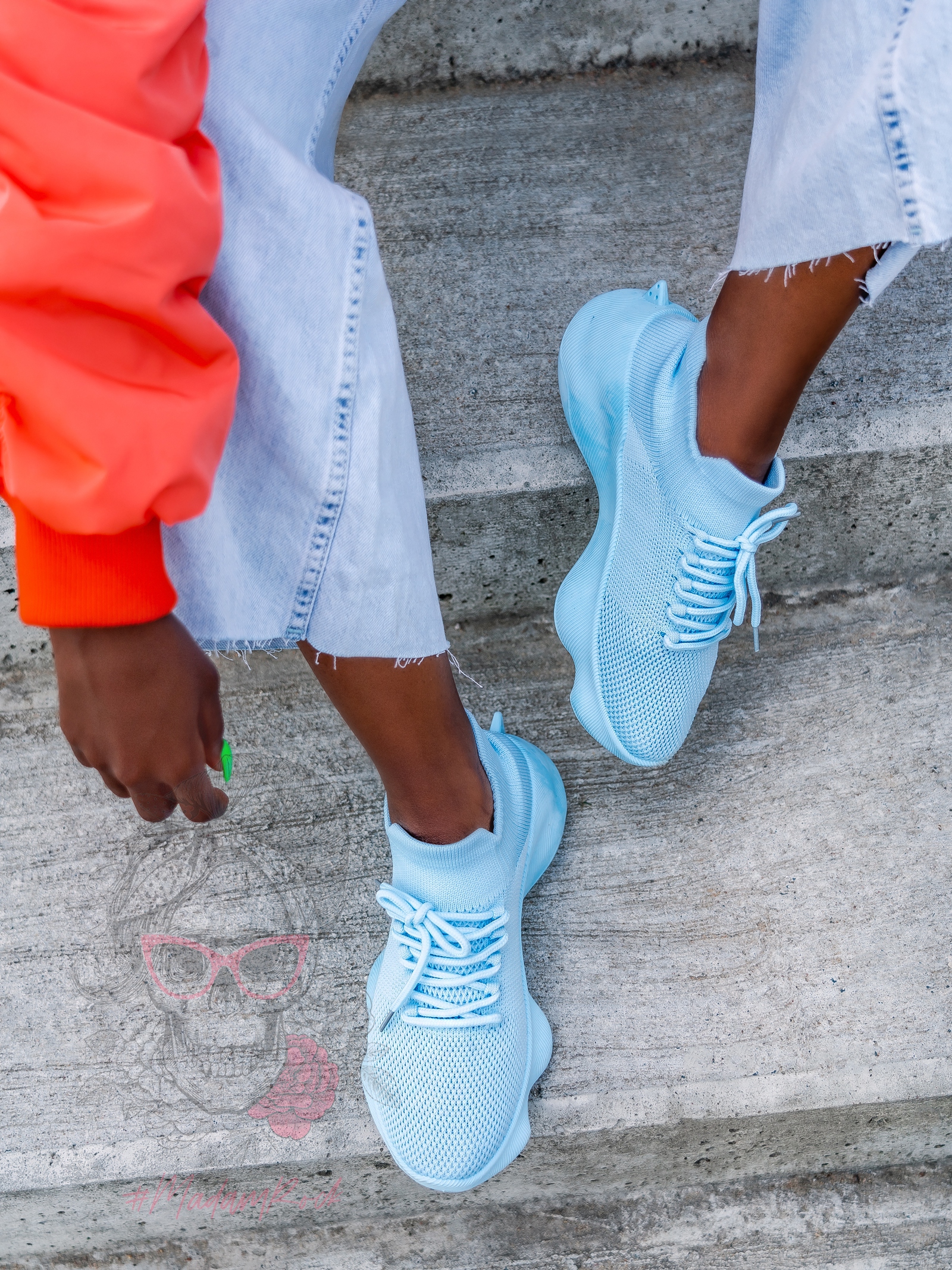 Buty sportowe Madam Rubis błękitne