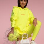 Komplet sportowy Amber Ola Voga limonkowy