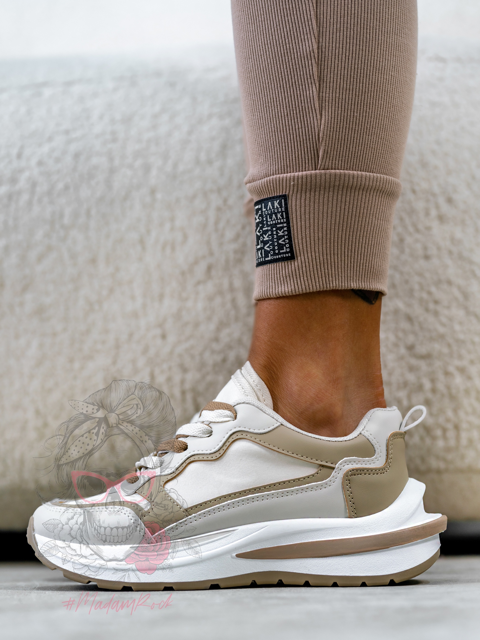 Buty sportowe Madam Vicet beżowe