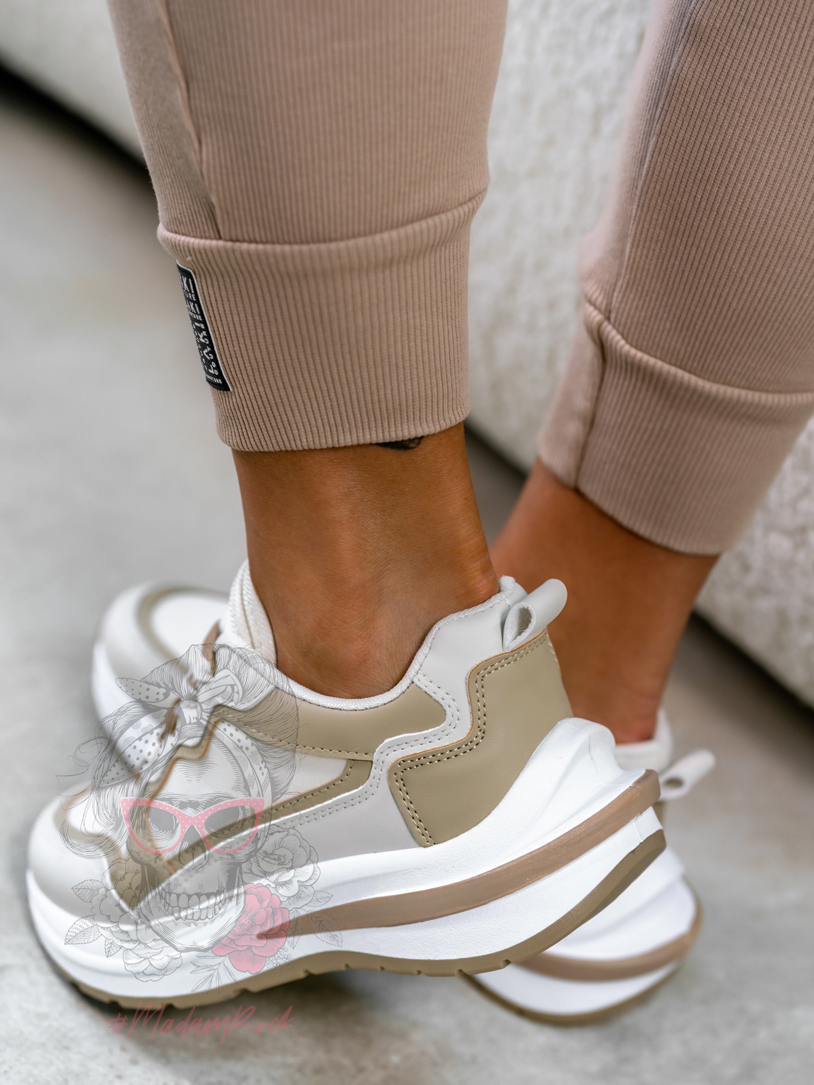 Buty sportowe Madam Vicet beżowe