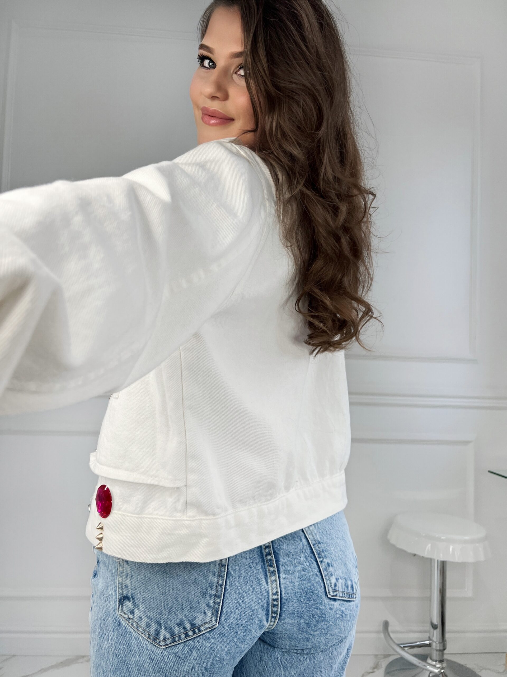 Katana jeansowa Euphoria Gold biała