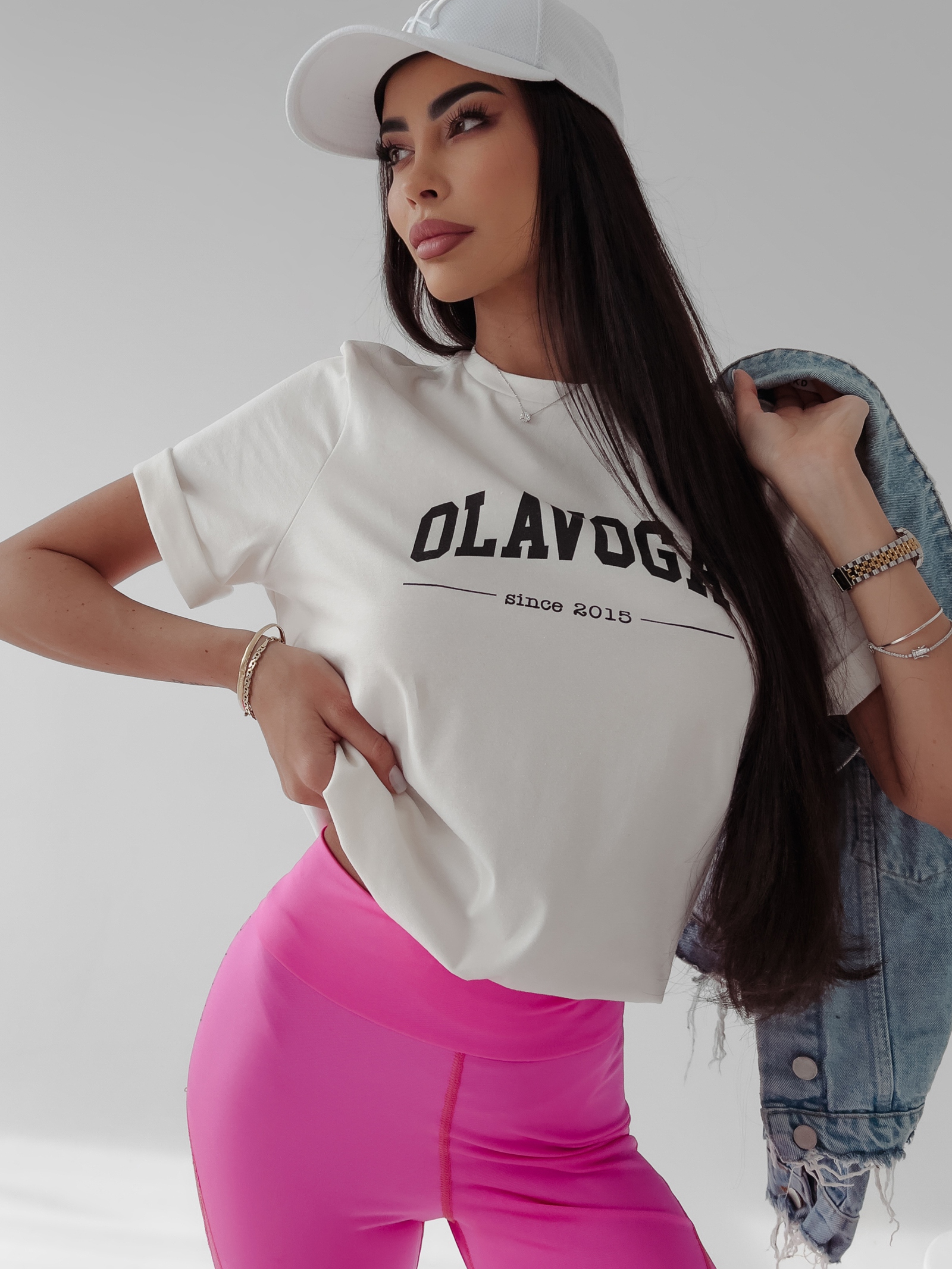 T-shirt bawełniany Terry Ola Voga ecru T-shirt bawełniany Terry Ola Voga ecru