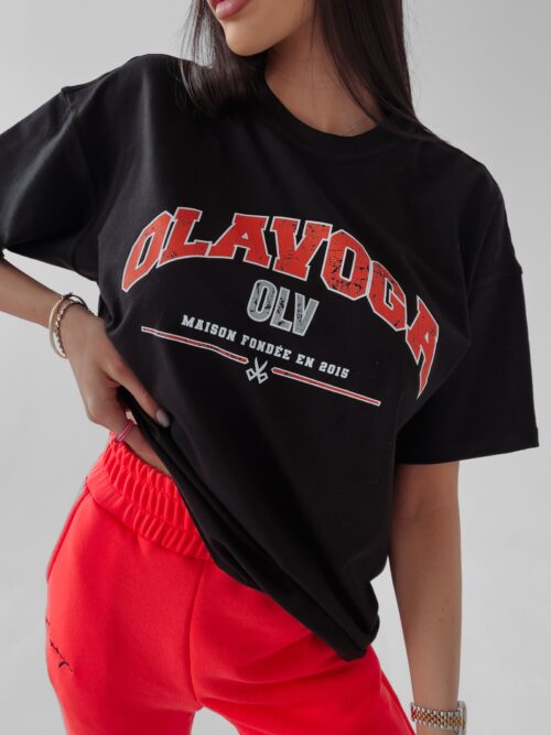 T-shirt oversize Negra Ola Voga czarny