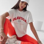 T-shirt oversize Negra Ola Voga ecru