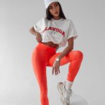 T-shirt oversize Negra Ola Voga ecru