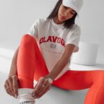 T-shirt oversize Negra Ola Voga ecru