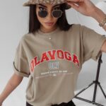 T-shirt oversize Negra Ola Voga khaki