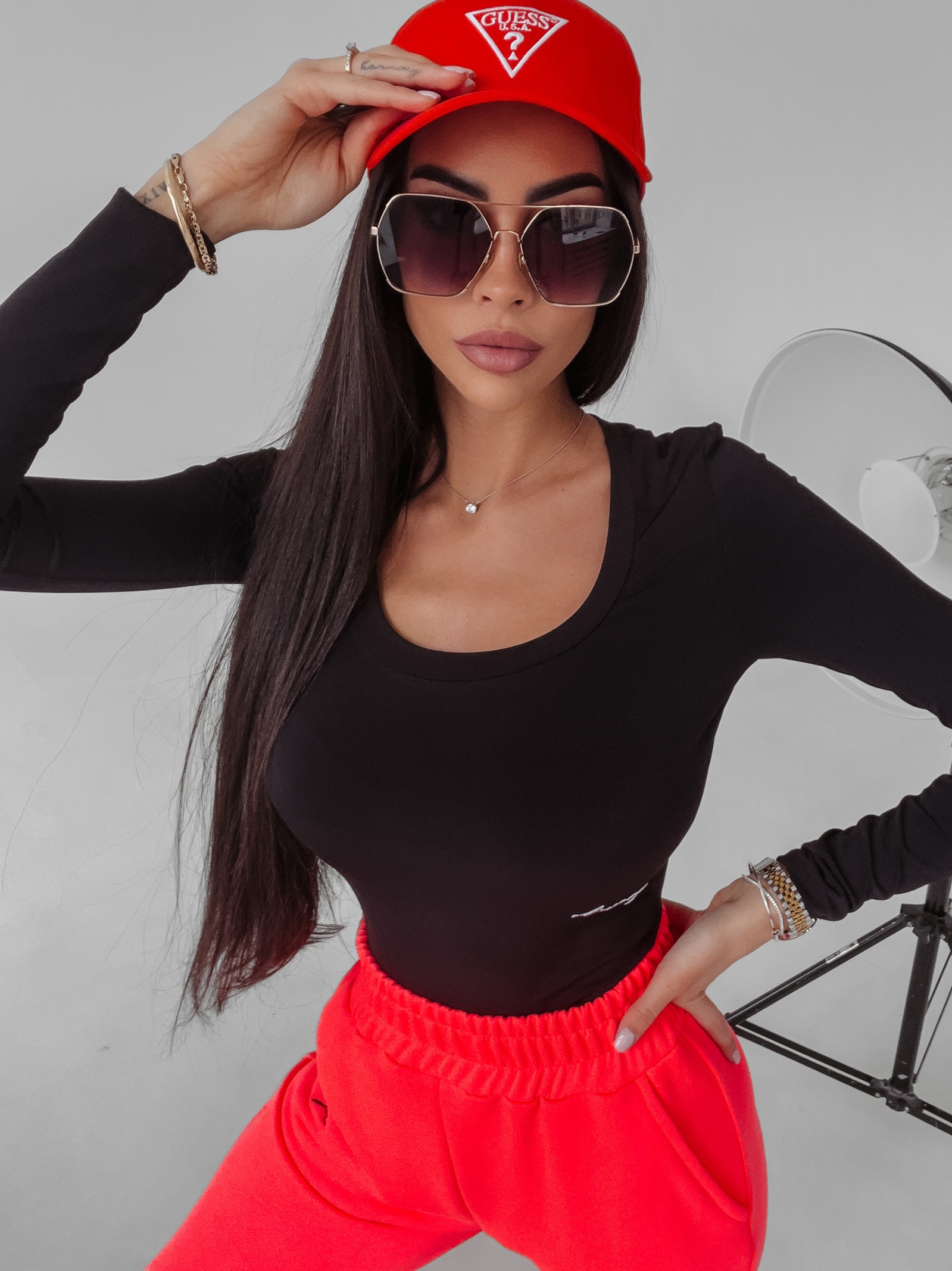 Body dopasowane Fango Ola Voga czarne