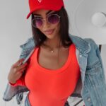 Body dopasowane Fango Ola Voga pomarańczowe