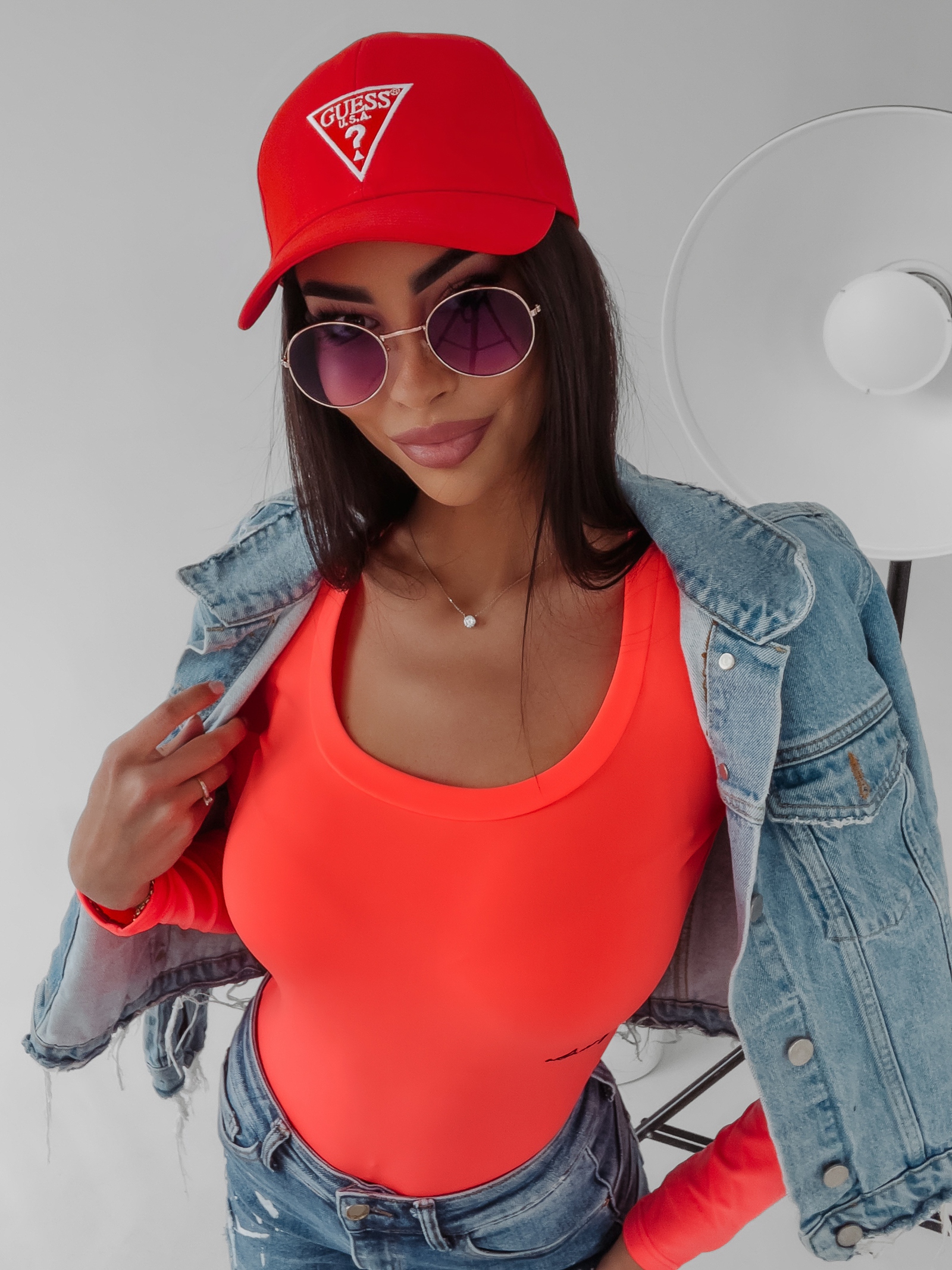 Body dopasowane Fango Ola Voga pomarańczowe