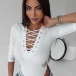 Body wiązane Cordelia Ola Voga ecru