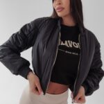 Kurtka krótka Emily Ola Voga czarna