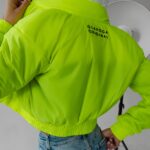 Kurtka krótka Emily Ola Voga limonkowa