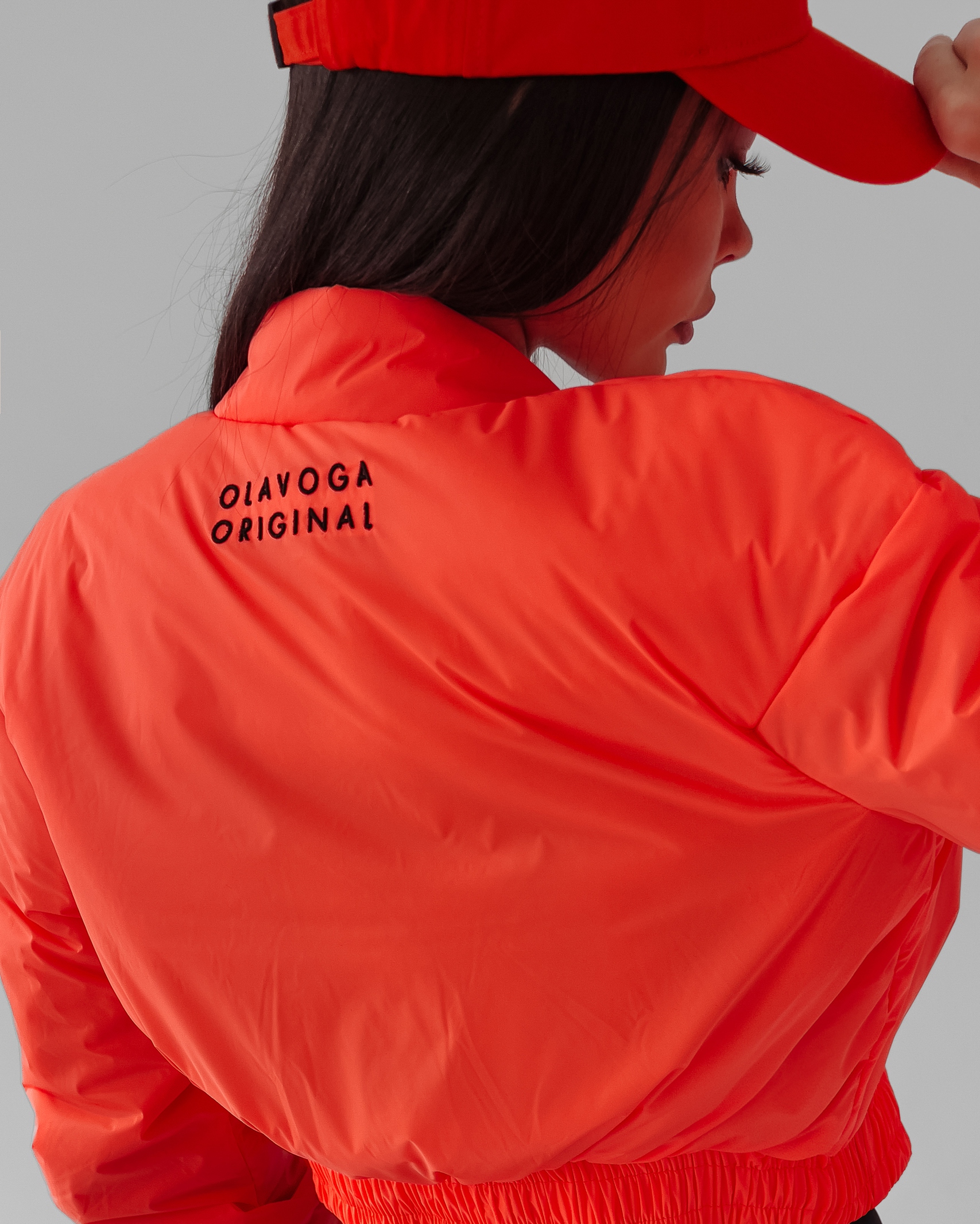 Kurtka krótka Emily Ola Voga pomarańczowa Kurtka krótka Emily Ola Voga pomarańczowa