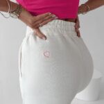 Spodnie dresowe bawełniane Seram Ola Voga ecru