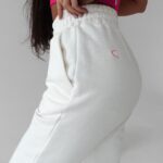 Spodnie dresowe bawełniane Seram Ola Voga ecru