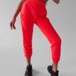 Spodnie dresowe bawełniane Seram Ola Voga różowe