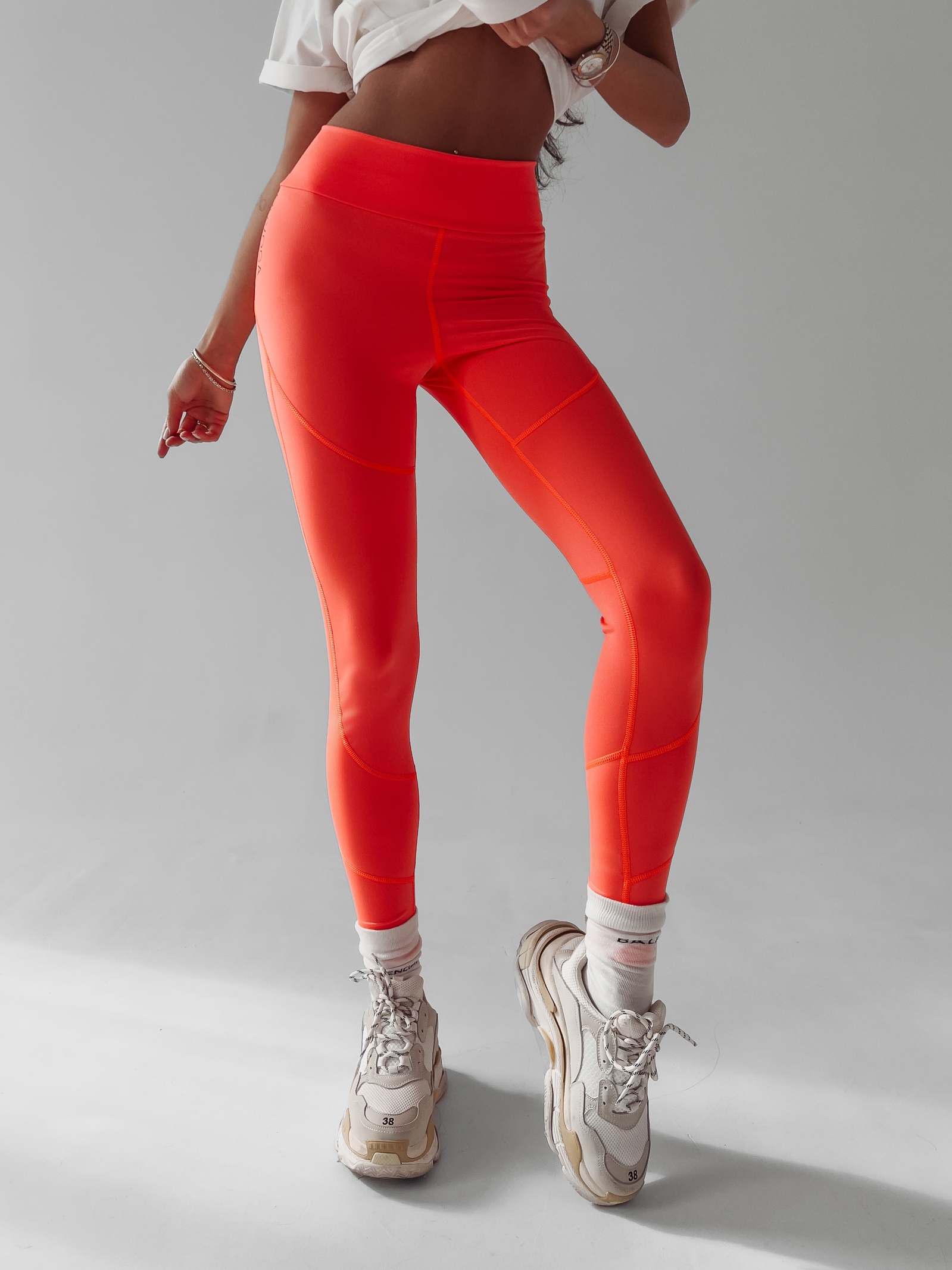 Legginsy wyszczuplające Hoste Ola Voga pomarańczowe Legginsy wyszczuplające Hoste Ola Voga pomarańczowe