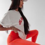 Legginsy wyszczuplające Hoste Ola Voga pomarańczowe