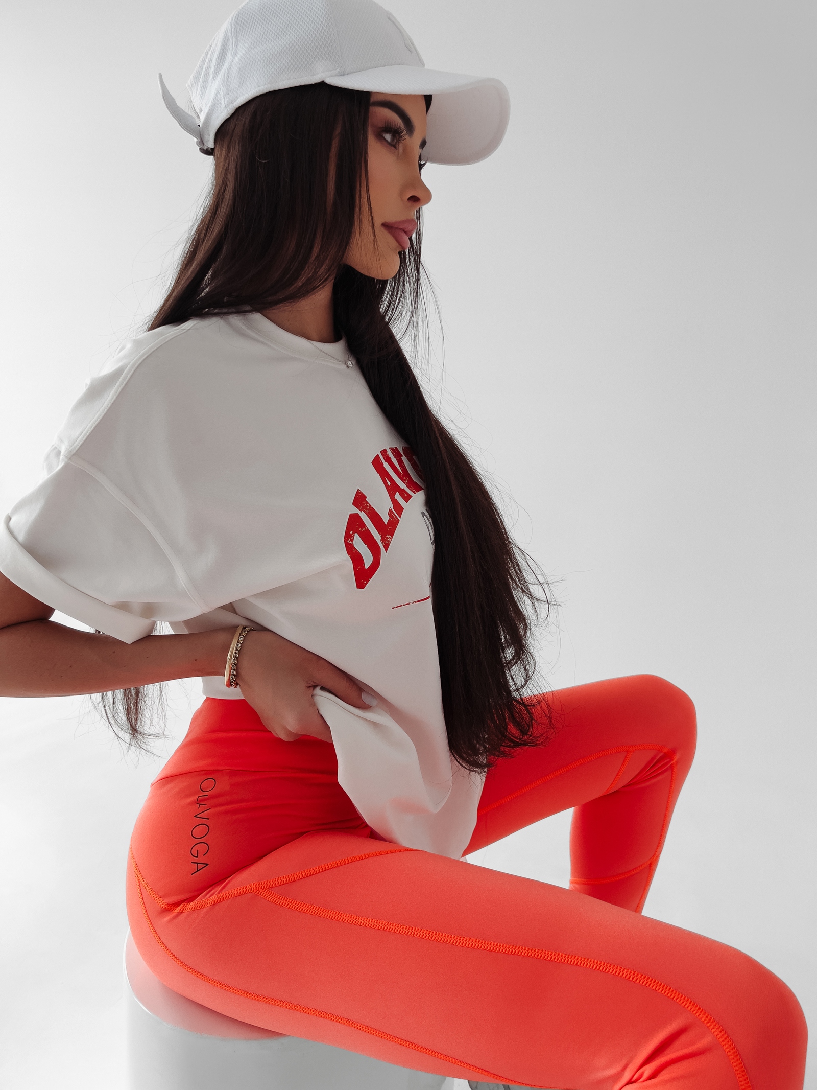 Legginsy wyszczuplające Hoste Ola Voga pomarańczowe Legginsy wyszczuplające Hoste Ola Voga pomarańczowe