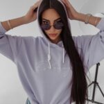 Bluza z kapturem Sienna Ola Voga lila