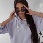 Bluza z kapturem Sienna Ola Voga lila