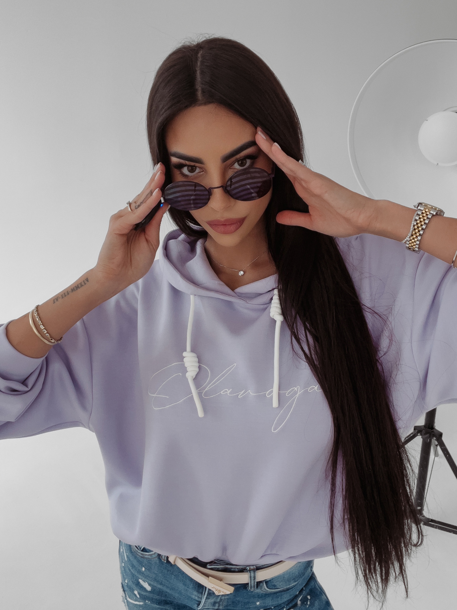 Bluza z kapturem Sienna Ola Voga lila Bluza z kapturem Sienna Ola Voga lila