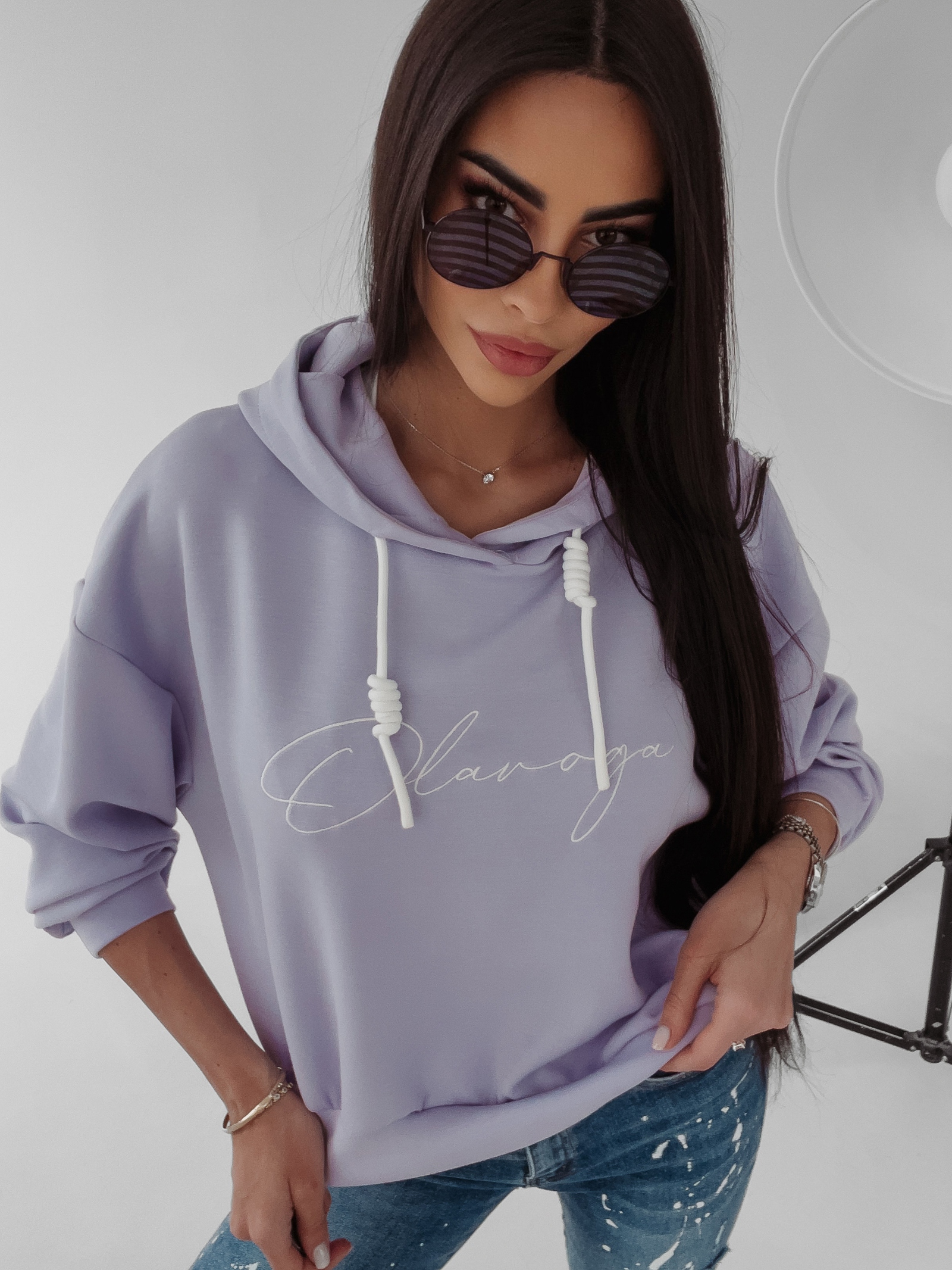 Bluza z kapturem Sienna Ola Voga lila Bluza z kapturem Sienna Ola Voga lila