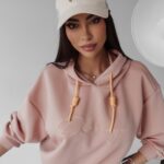 Bluza z kapturem Sienna Ola Voga brzoskwiniowa